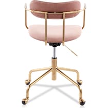 mindy pink desk chair   