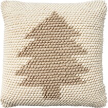 minimalist tree neutral accent pillow   