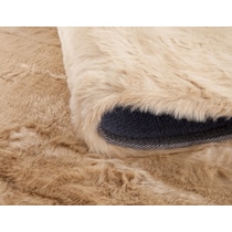 mink light brown area rug  x    