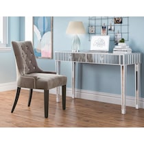 minka silver dining chair   