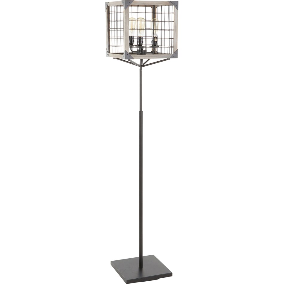 minna black floor lamp   