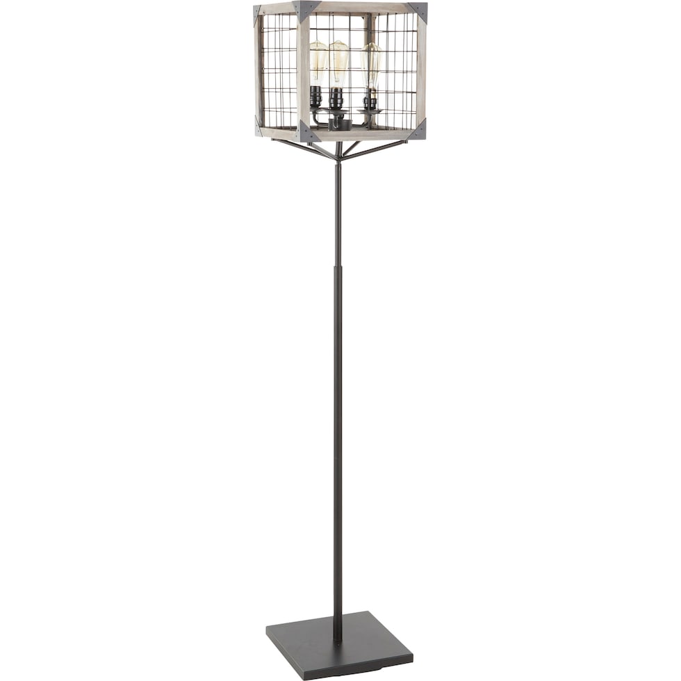 minna black floor lamp   