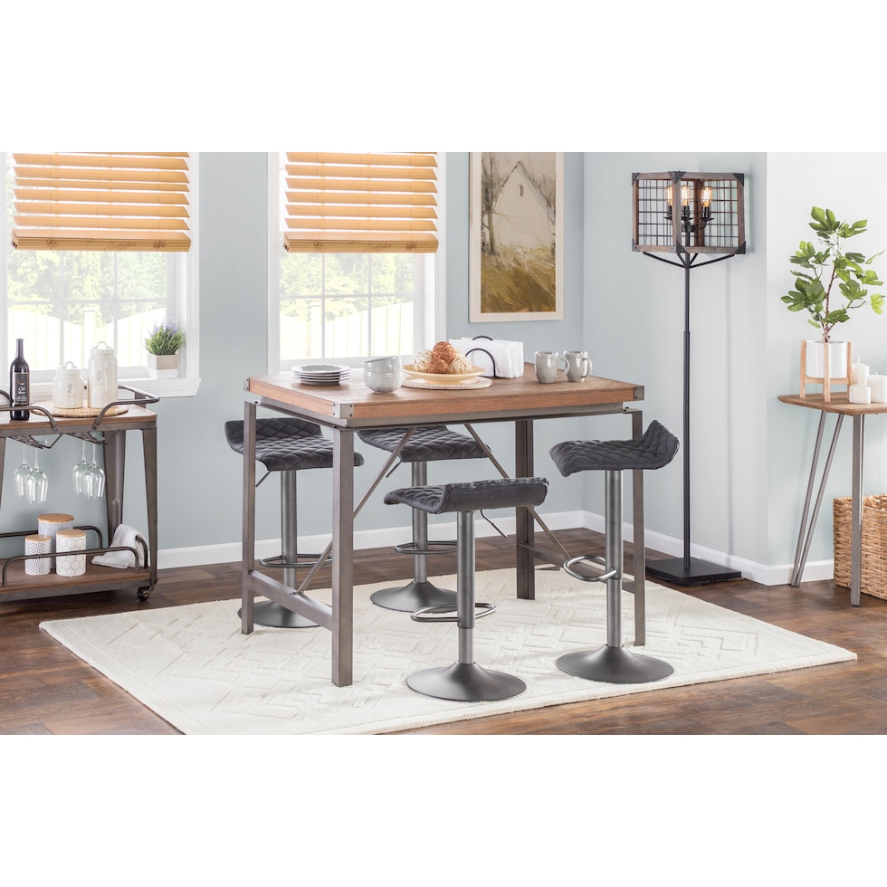 minna black floor lamp   