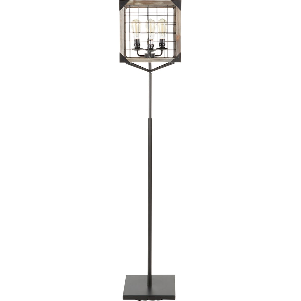 minna black floor lamp   