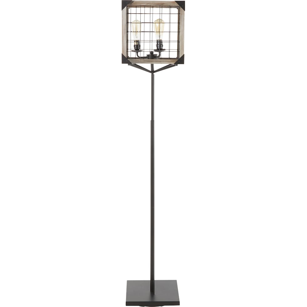 minna black floor lamp   