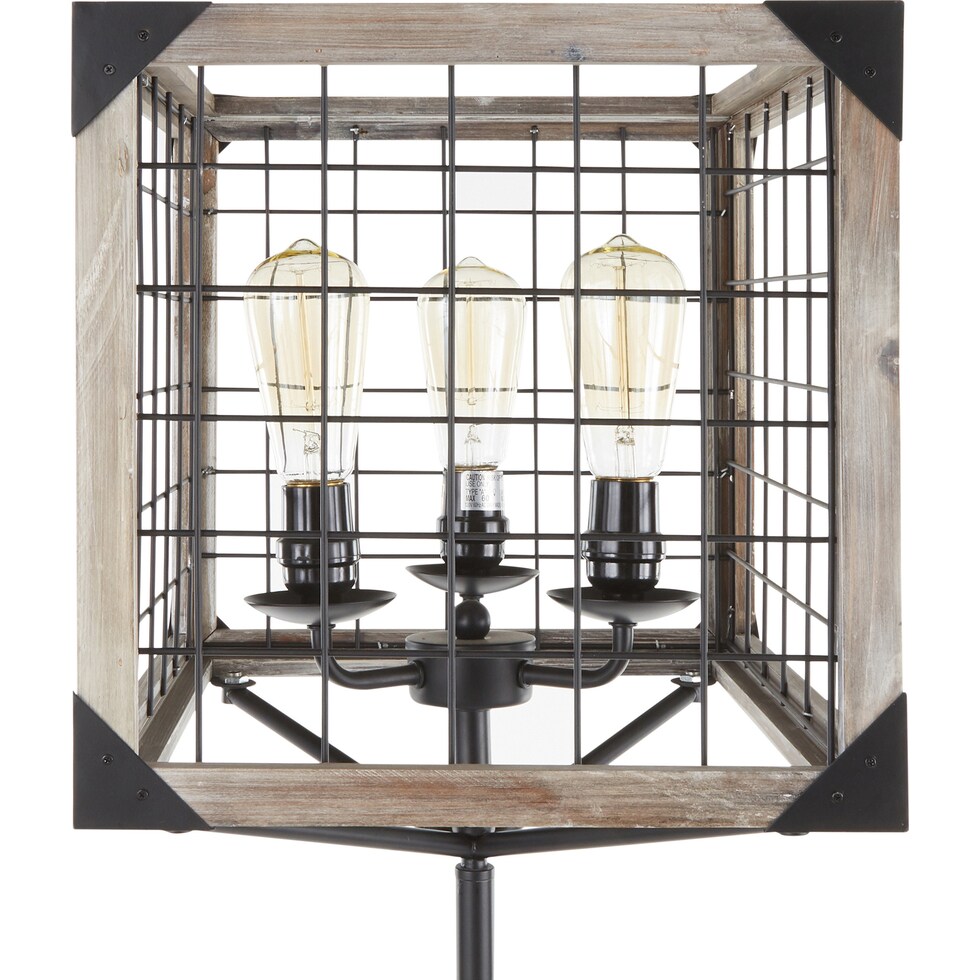 minna black floor lamp   
