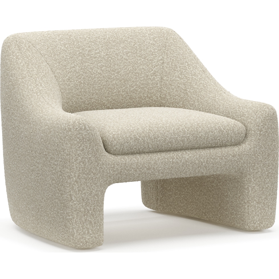 mio white accent chair   