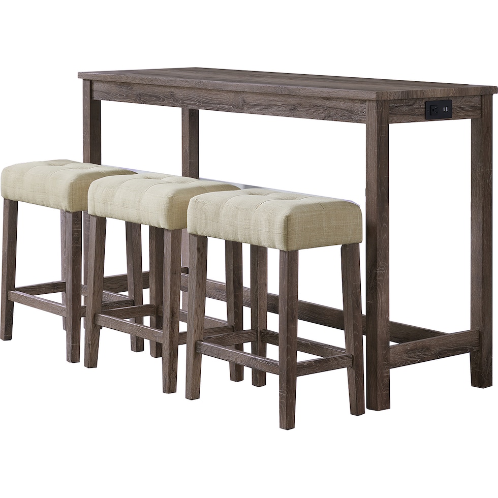 mirabelle gray  pc bar set   