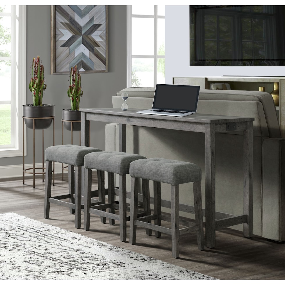 mirabelle gray  pc bar set   