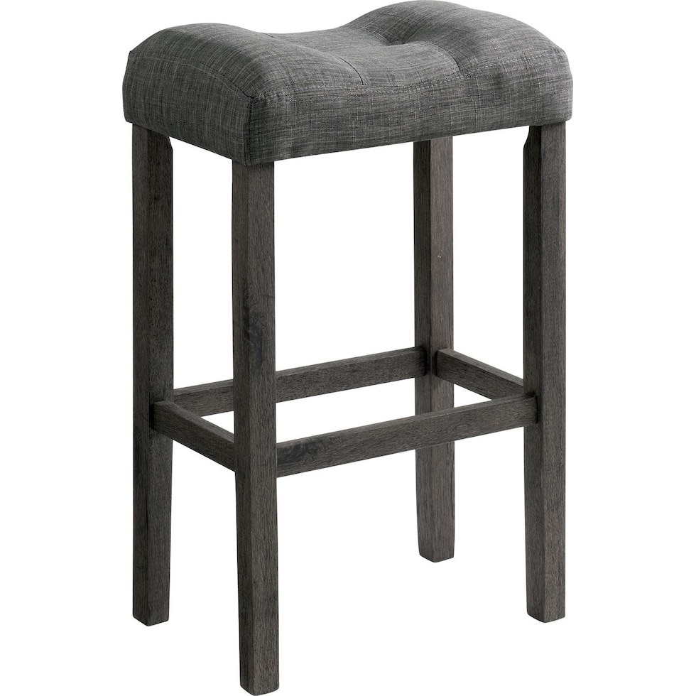 mirabelle gray bar stool   