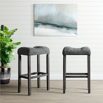 mirabelle gray bar stool   