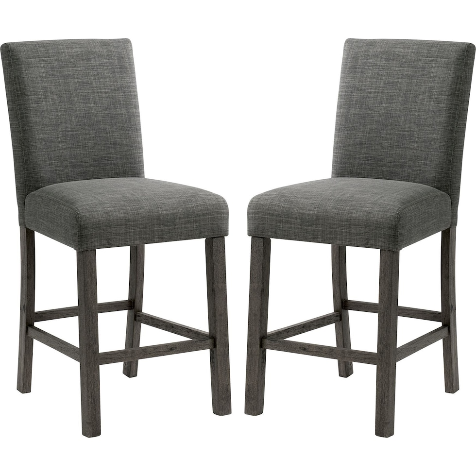mirabelle gray counter height stool   