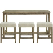 mirabelle light brown  pc bar set   