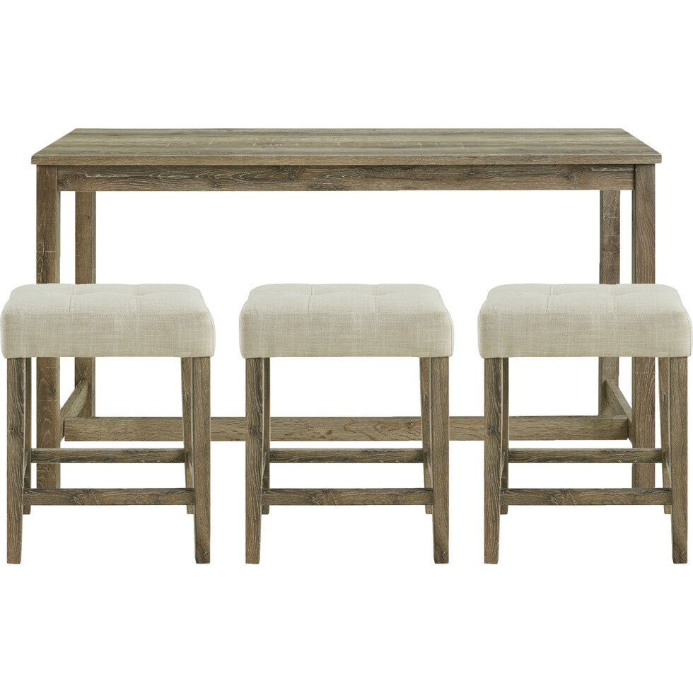 mirabelle light brown  pc bar set   