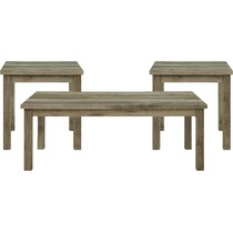 mirabelle light brown  pc occasional tables   
