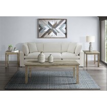 mirabelle light brown  pc occasional tables   