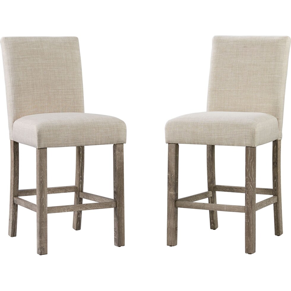 mirabelle light brown counter height stool   