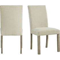 mirabelle light brown dining chair   