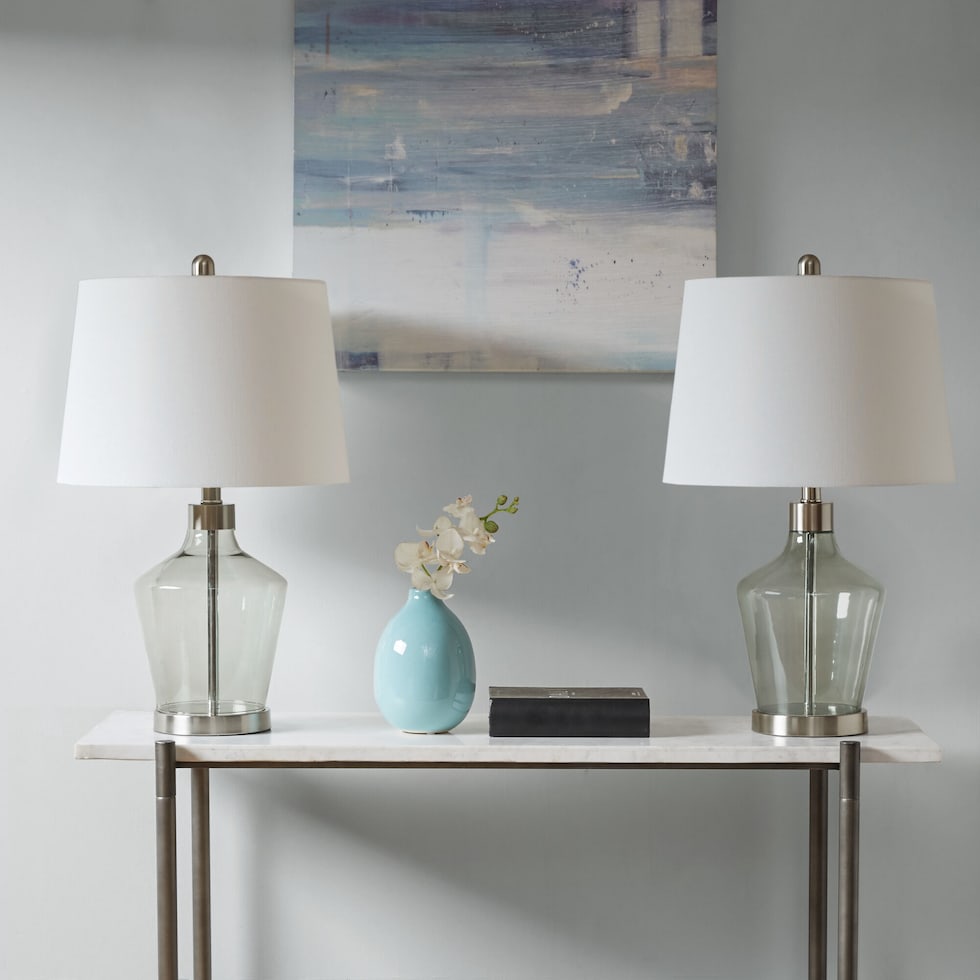 mirada gray table lamp   