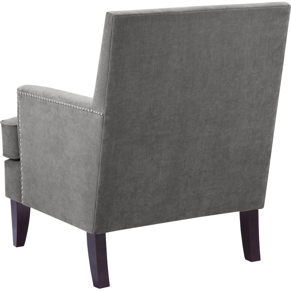 miranda gray accent chair   