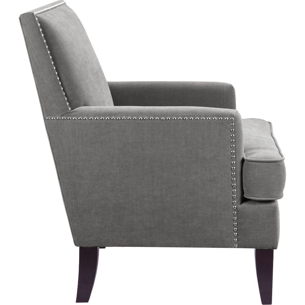 miranda gray accent chair   