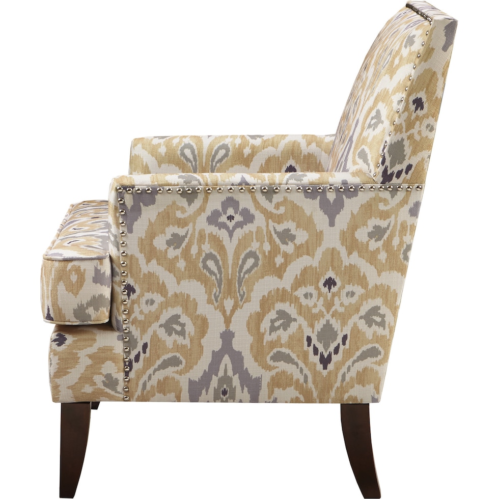 miranda gray accent chair   