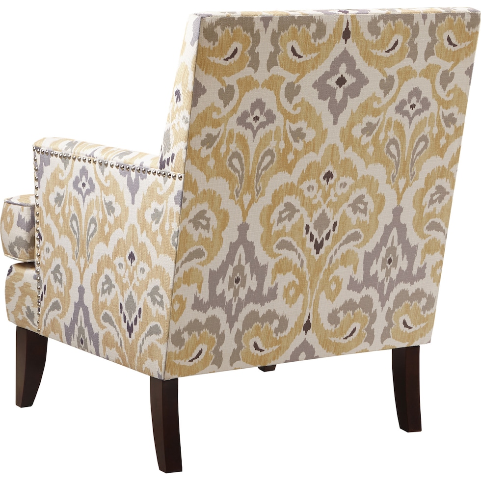 miranda gray accent chair   