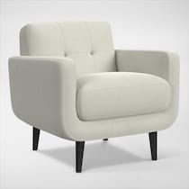 miranda white accent chair   