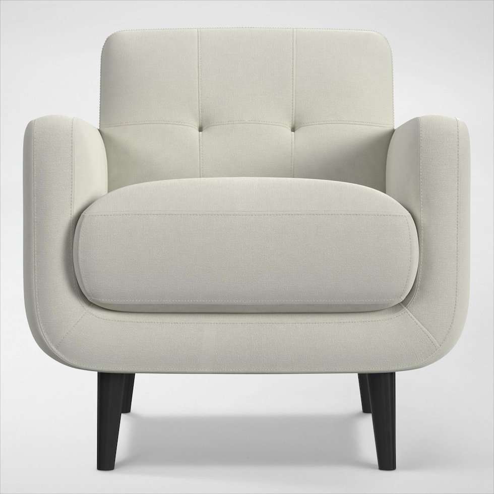 miranda white accent chair   