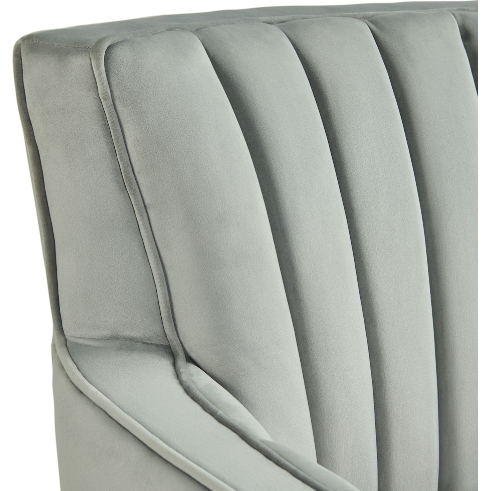 miraya gray accent chair   