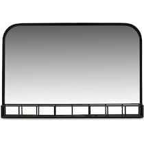 mirror with metal shelf black mirror   