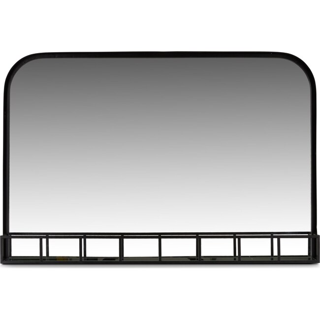 Home Accessories - Mirror with Metal Shelf