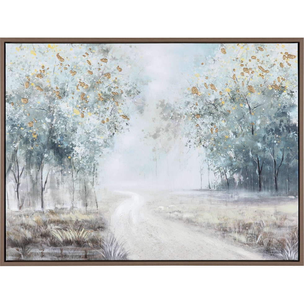 misty blue wall art   