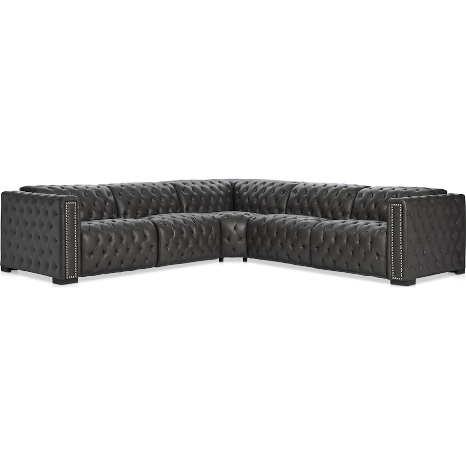 mitchell gray  pc reclining sectional   