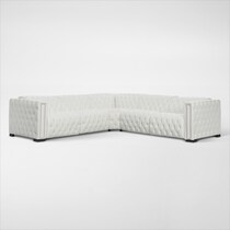 mitchell white  pc reclining sectional   