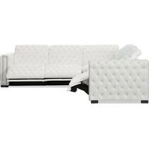 mitchell white  pc reclining sectional   