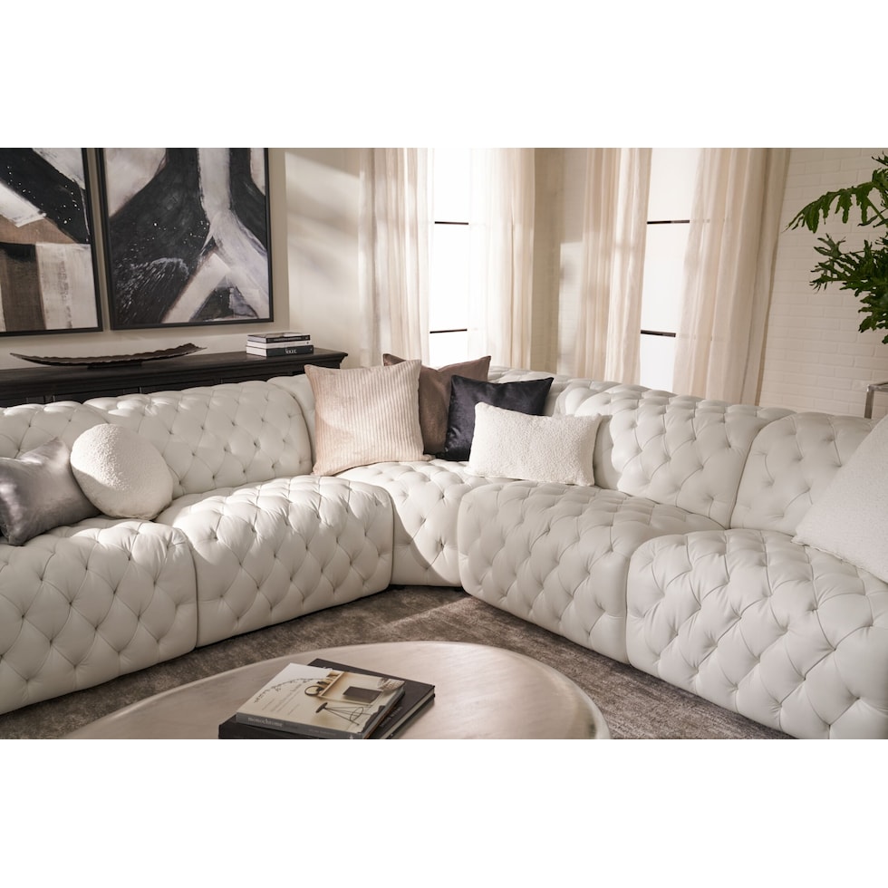 mitchell white sectional   