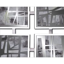 mixed emotions silver wall art   