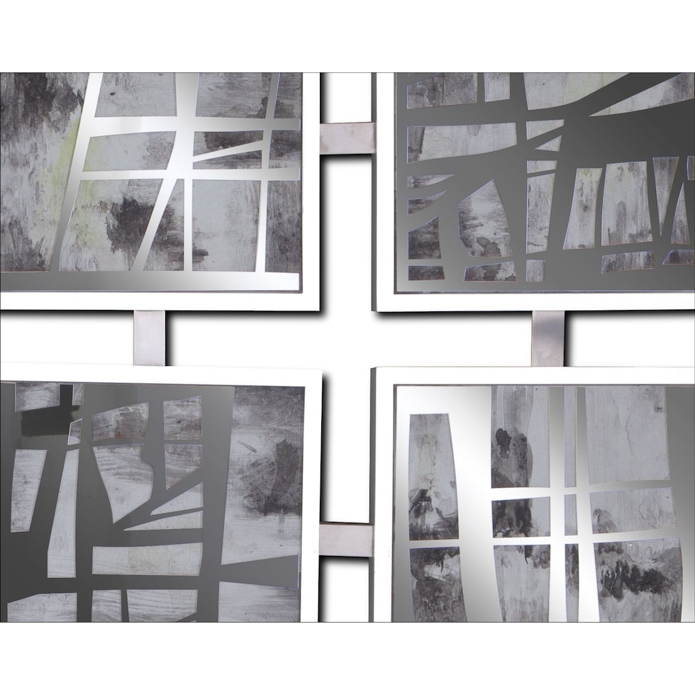 mixed emotions silver wall art   