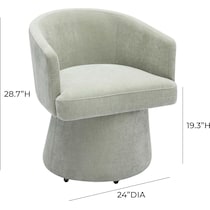 mobley green desk chair   