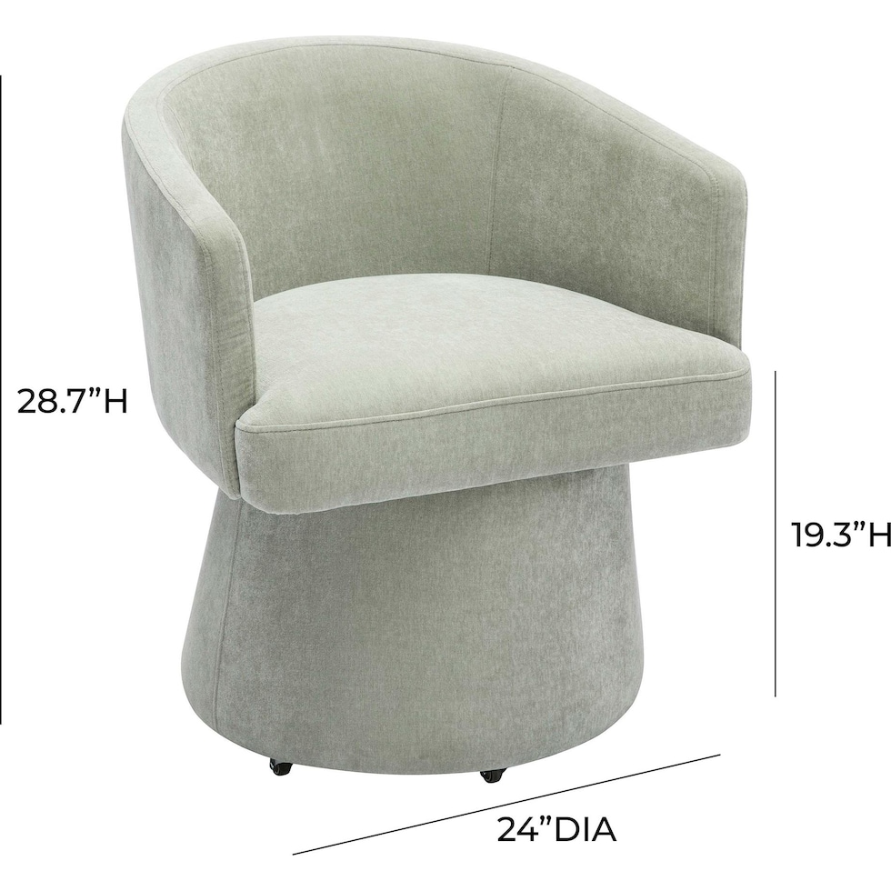 mobley green desk chair   