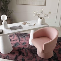 mobley pink desk chair   
