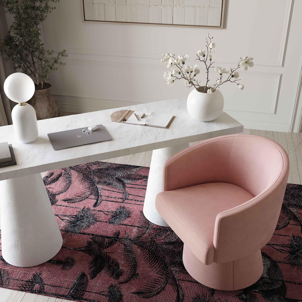 mobley pink desk chair   