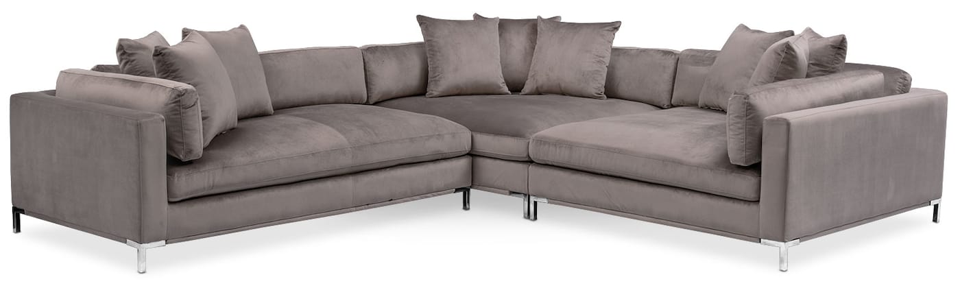 moda sectional oyster upholstery main image  