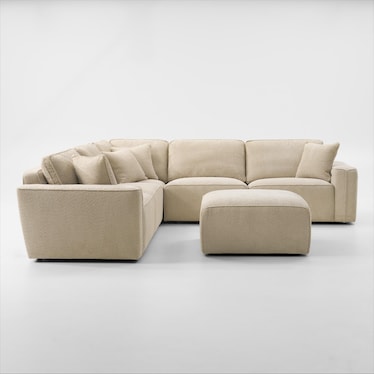 Modtech 5-Piece Sectional with Immersive Sound and Ottoman