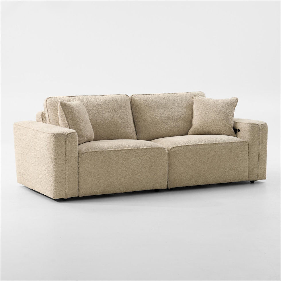 modtech light brown sofa   