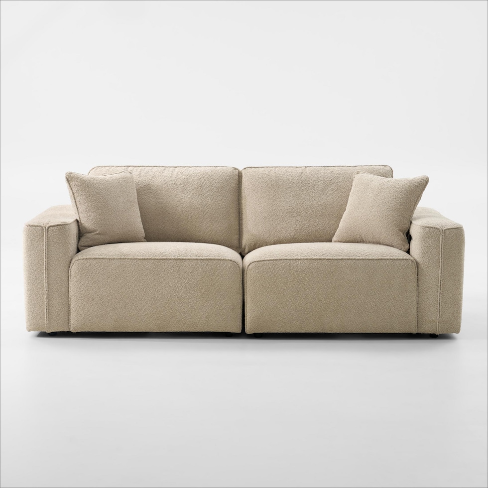 modtech light brown sofa   