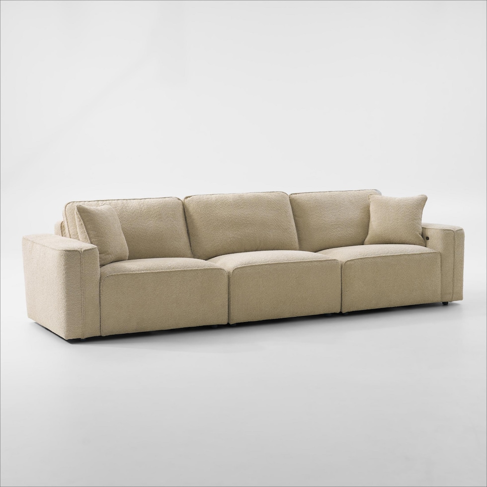 modtech light brown sofa   