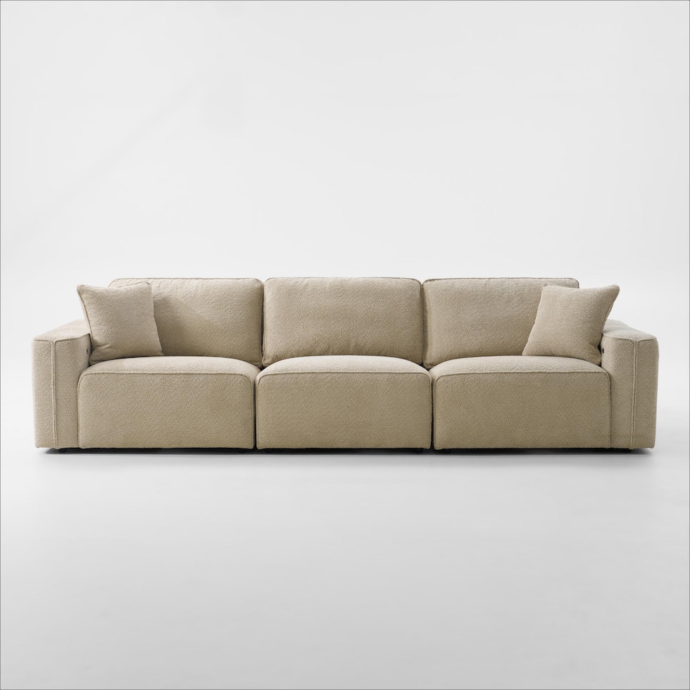 modtech light brown sofa   