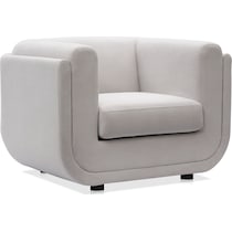 molina white accent chair   